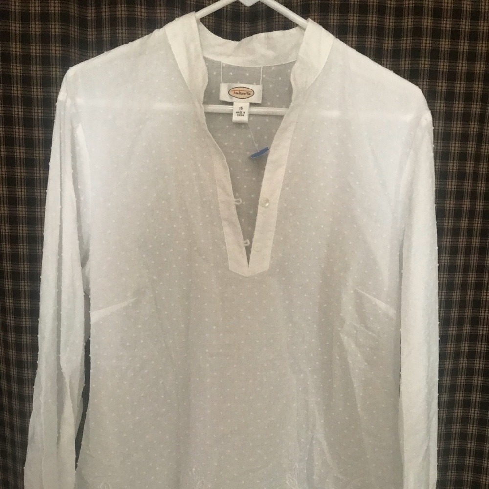 White casual summer blouse